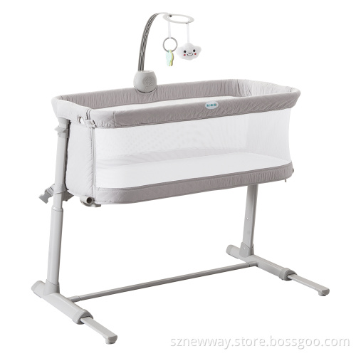 Ronbei new born baby bed Portable baby crib
